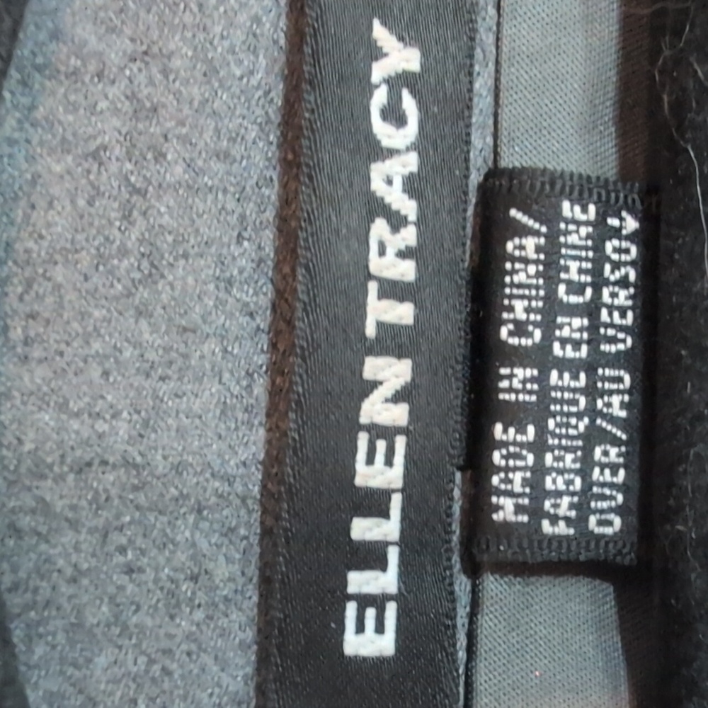 Ellen Tracy Charcoal Blazer/Jacket Size 14 - Picture 9 of 10
